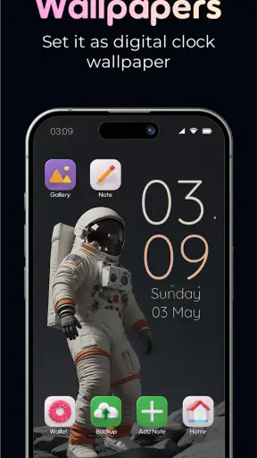 Digital Clock LWP & AOD screenshot