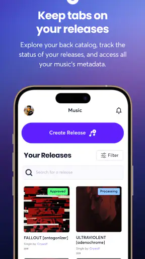 Ditto Music screenshot