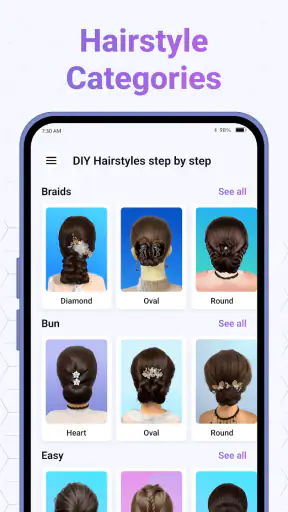 DIY Hairstyles step by step screenshot