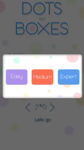 Dots and Boxes game screenshot