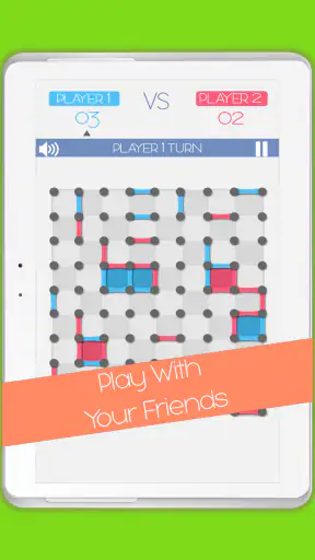Dots and Boxes game screenshot