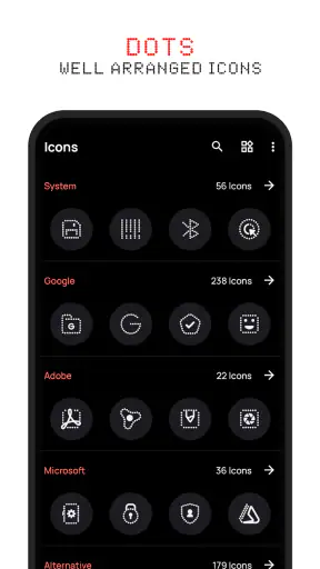 Dots : Adaptive Icon pack screenshot
