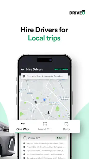 DriveU: Hire Driver for Car screenshot