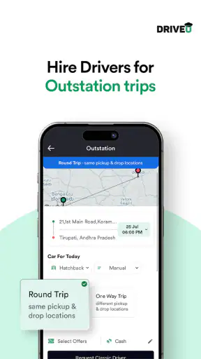 DriveU: Hire Driver for Car screenshot