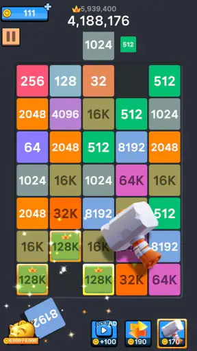 Drop Merge : Number Puzzle screenshot