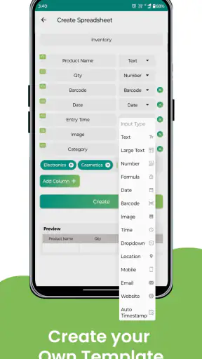 Easy Excel Sheet & Table Maker screenshot