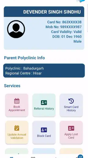 ECHS Beneficiaries App screenshot