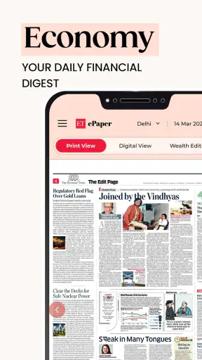 Economic Times Newspaper App screenshot
