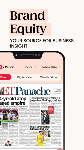 Economic Times Newspaper App screenshot