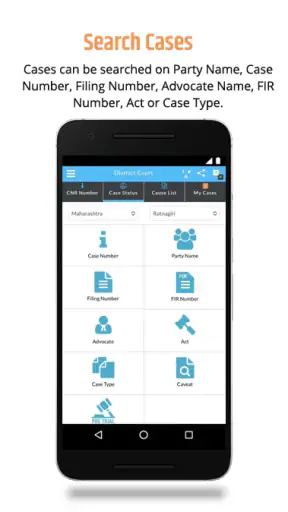 eCourts Services screenshot