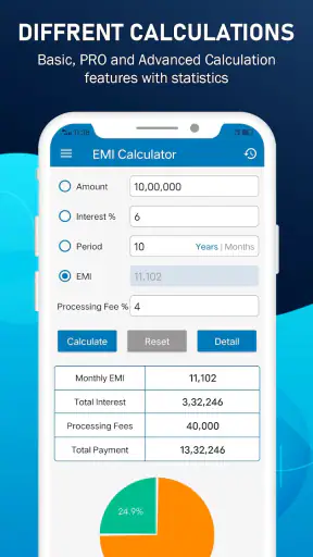 EMI Calculator screenshot