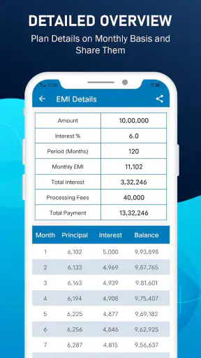 EMI Calculator screenshot