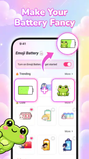 Emoji Battery: Cute Pet screenshot