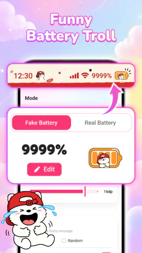 Emoji Battery: Cute Pet screenshot
