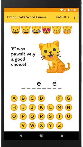 Emoji Cats Word Guess screenshot