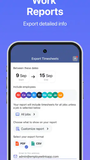Employee Link - Timesheets screenshot