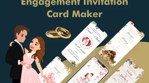 Engagement Card Maker & Design screenshot