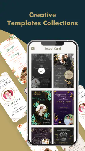 Engagement Card Maker & Design screenshot