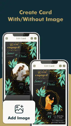 Engagement Card Maker & Design screenshot