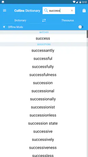 English Dictionary & Thesaurus screenshot