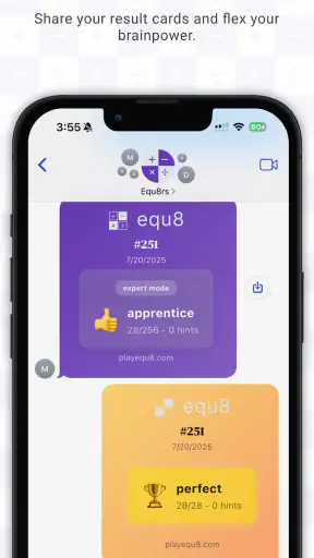 Equ8: Daily Math Puzzle screenshot