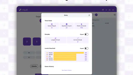 Equ8: Daily Math Puzzle screenshot