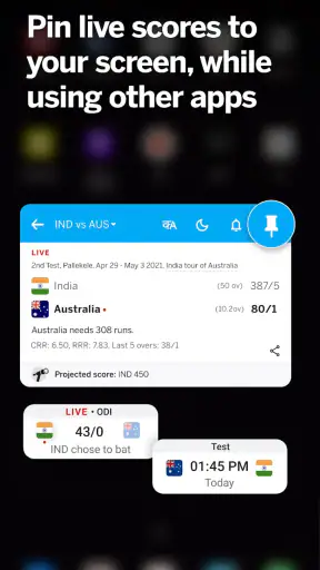Cricinfo - Live Cricket Scores screenshot