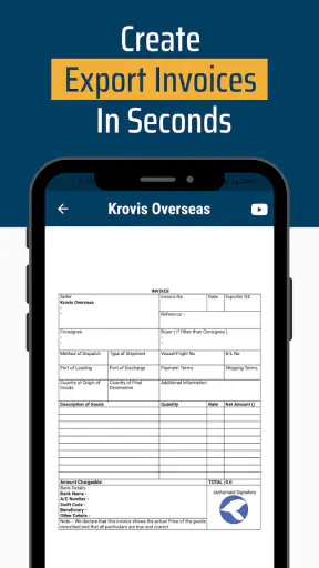 Export Invoice Maker screenshot