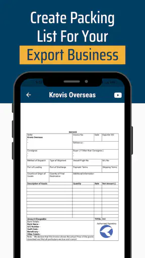 Export Invoice Maker screenshot