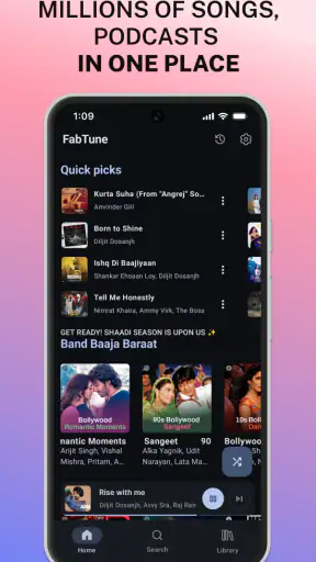 FabTune: Online Music Player screenshot