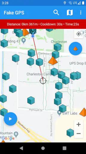 Fake GPS Joystick & Routes Go screenshot