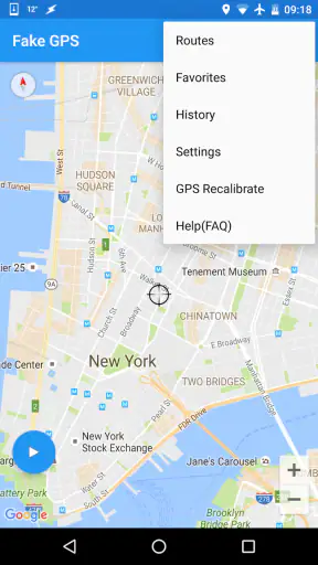 Fake GPS Joystick & Routes Go screenshot
