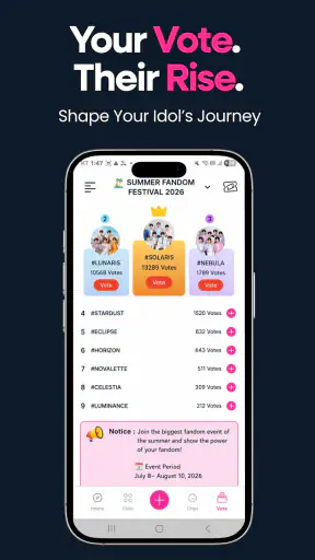 Faning: K-POP Fandom & Voting screenshot