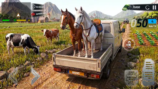 Farm Animal Cargo Truck Games screenshot