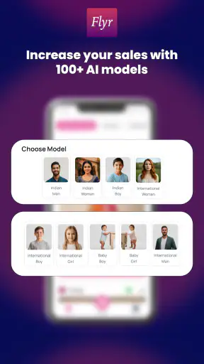 Flyr: AI Studio & Model Photos screenshot