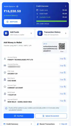 Fonofy Partners-B2B Mobile screenshot