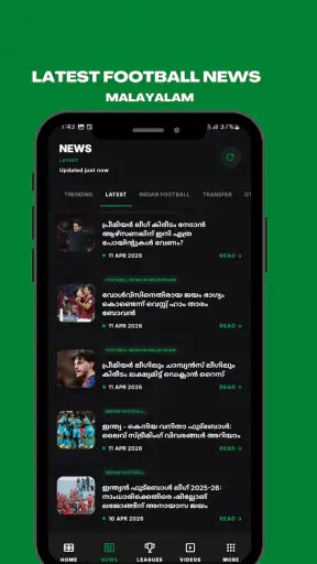 Footem: Live Scores & News screenshot
