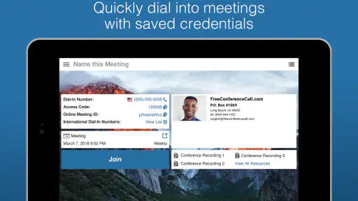 Free Conference Call screenshot