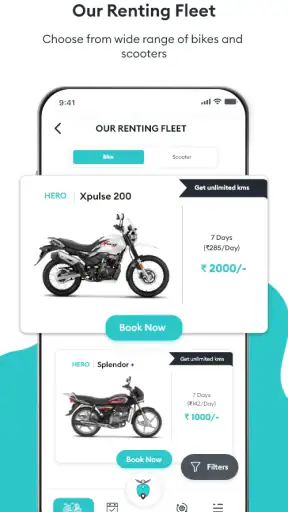 Freedo Rentals Bike Rental App screenshot