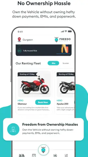 Freedo Rentals Bike Rental App screenshot