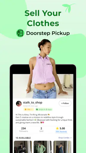 FreeUp: Sell & Buy Clothes screenshot