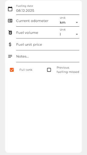 Fuel Log - Mileage And Service screenshot