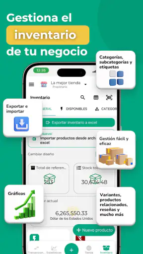 Ganvent Crea tu tienda online screenshot