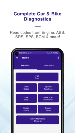 GaragePro OBD2 Scanner screenshot
