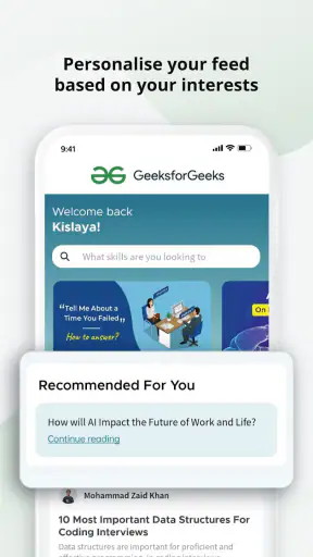 GeeksforGeeks - Learn To Code screenshot