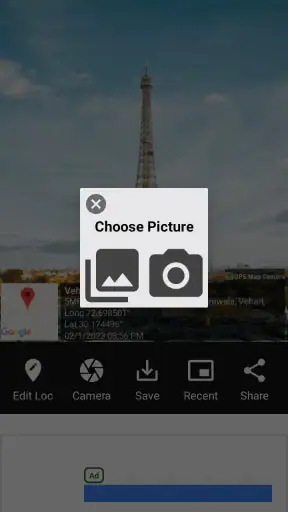 Geo Tagging Camera screenshot