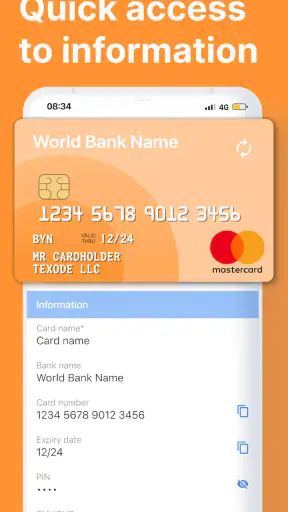 Gift & Credit Card Wallet screenshot