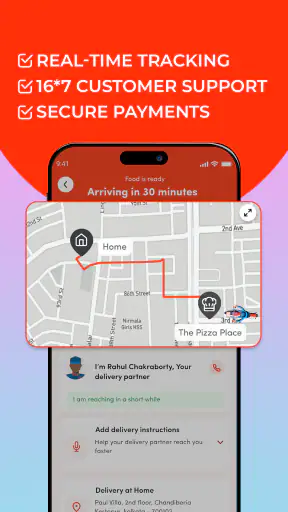 Gintaa: Food Ordering App screenshot
