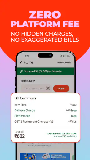 Gintaa: Food Ordering App screenshot