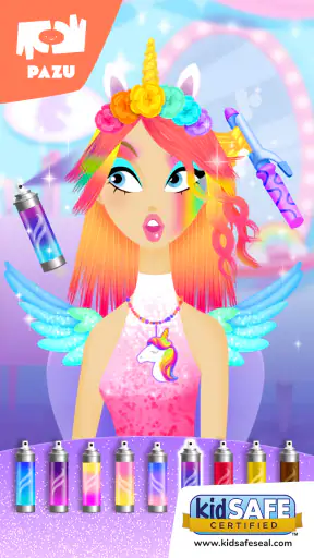 Girls Hair Salon Unicorn screenshot